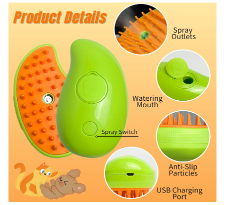 Cepillo de vapor para mascotas